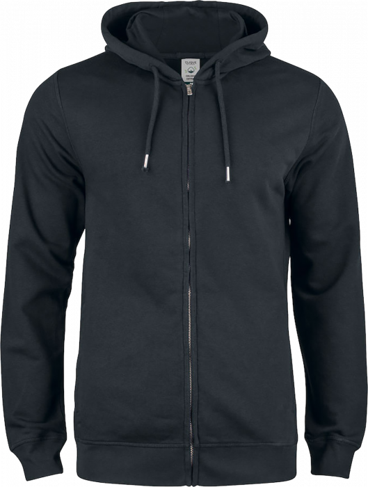 Clique - Organic Cotton Premium Hoody Full Zip - Schwarz