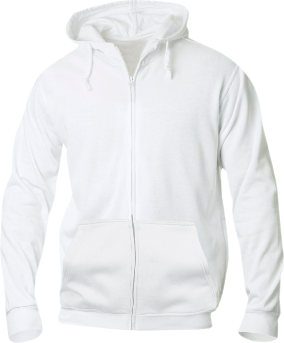 Clique - Full Zip Hoodie Men - Blanc