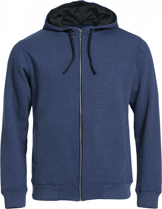 Clique - Classic Hoody Full Zip - Azul & negro