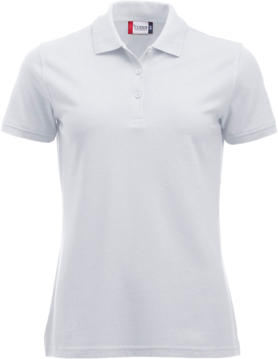 Clique - Manhatten Polo Tee Women - Blanco