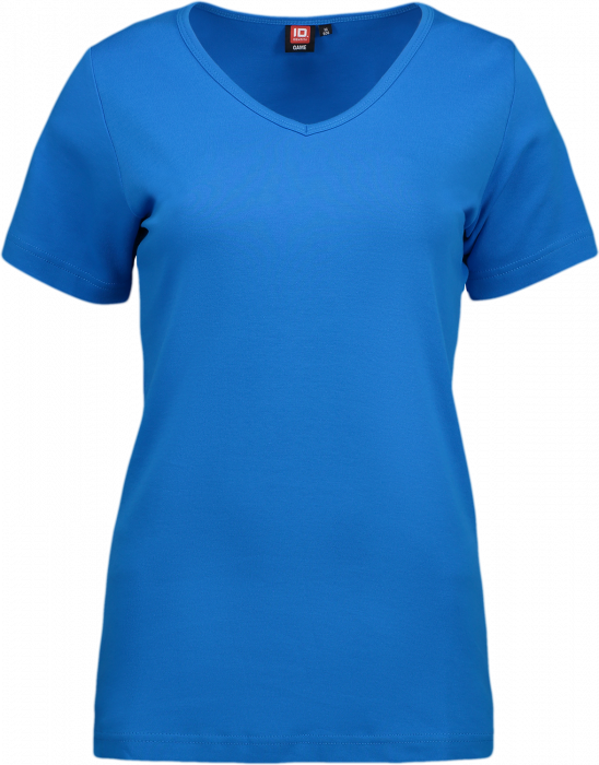 ID - Ladies' Interlock T-Shirt V-Neck - Turkos