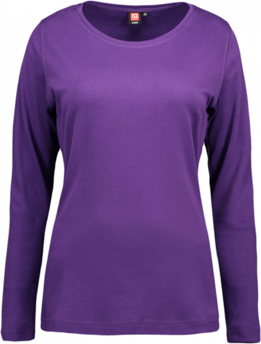 ID - Ladies' Interlock T-Shirt Long-Sleeved - Szkarłat