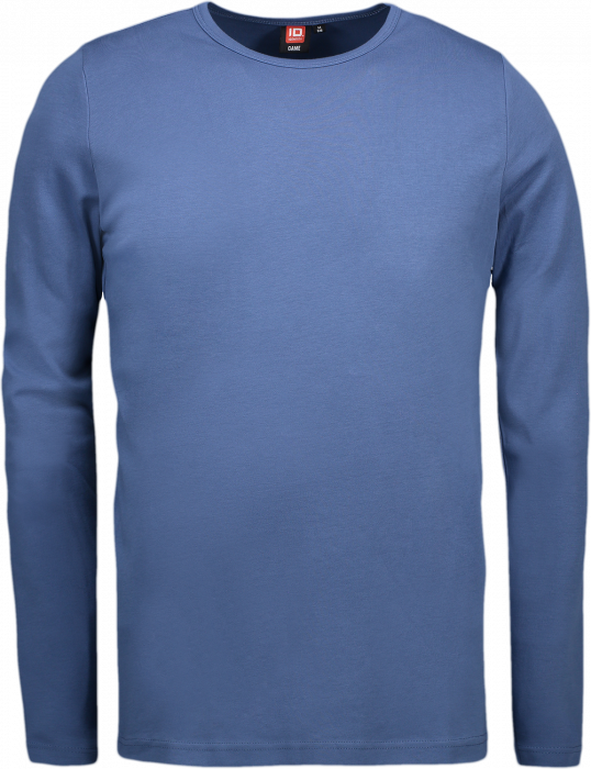 ID - Interlock T-Shirt Langærmet Herre - Indigo