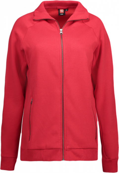 ID - Full Zip Sweat Woman - Rood