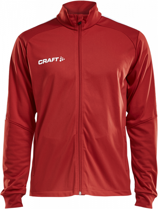 Craft - Progress Jacket Youth - Czerwony & biały