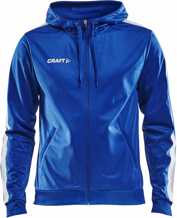Craft - Pro Control Hood Jacket Youth - Niebieski & biały