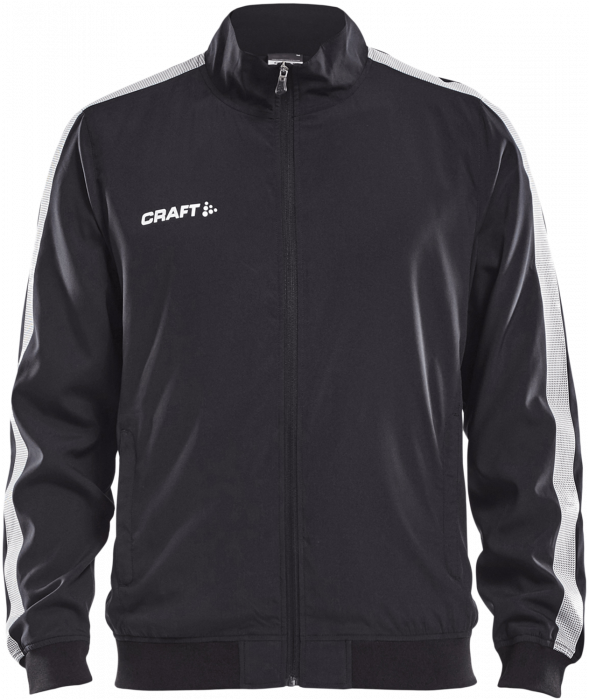 Craft - Pro Control Woven Jacket Youth - Negro & blanco