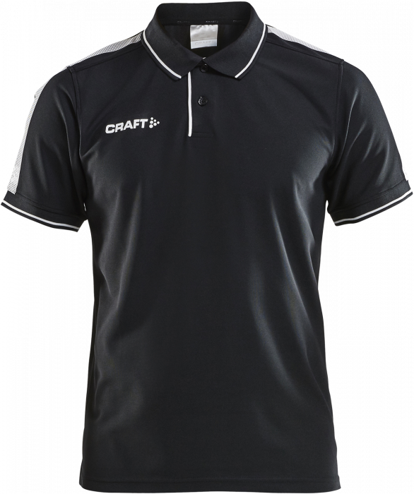 Craft - Pro Control Poloshirt Youth - Zwart & wit