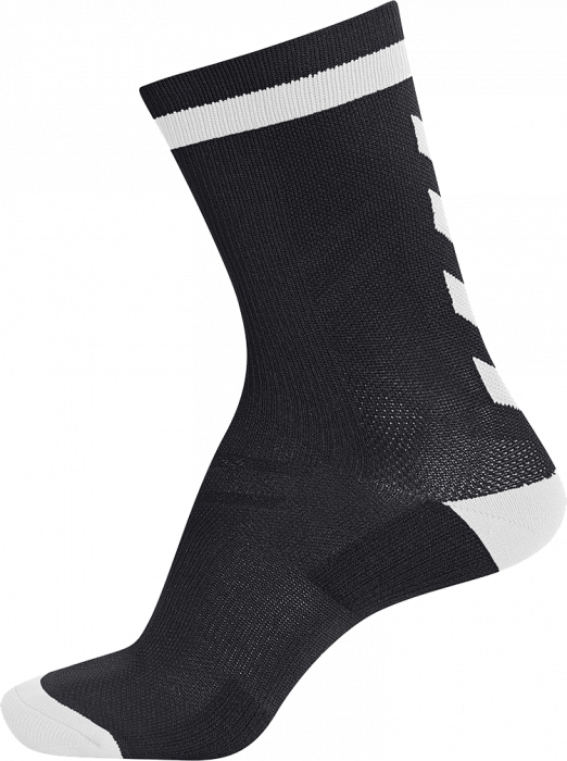 Hummel - Elite Indoor Sock Kort - Sort & hvid
