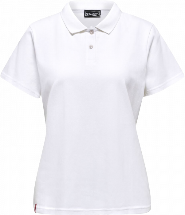 Hummel - Red Classic Polo Women - White