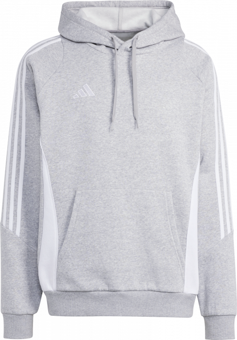 Adidas - Tiro 24 Hoodie - Light Grey & vit