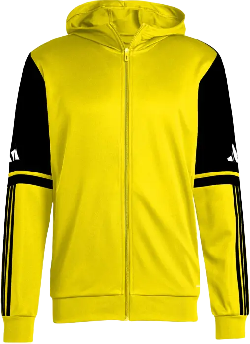 Adidas - Squadra 25 Hoodie With Full Zip - Yellow & black