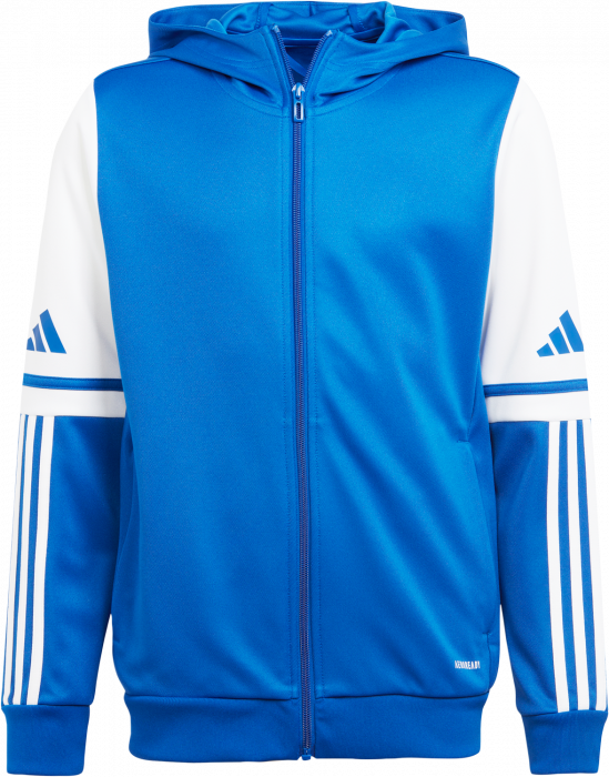 Adidas - Squadra 25 Hoodie With Full Zip - T Royal Blue & weiß