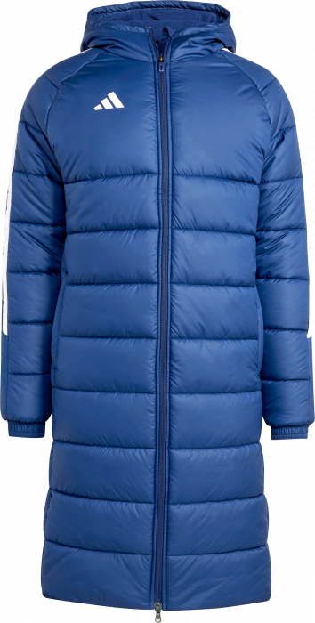 Adidas - Tiro 24 Long Coat - Team Navy Blue & blanc