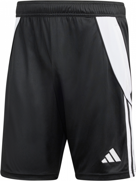 Adidas - Tiro24 Shorts Med Lommer - Sort & hvid