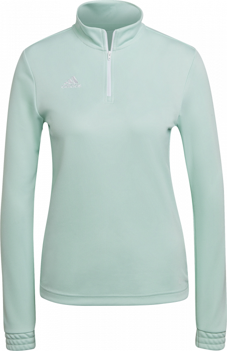 Adidas - Entrada 22 Træningstrøje Med Halv Lynlås Dame - Clear mint