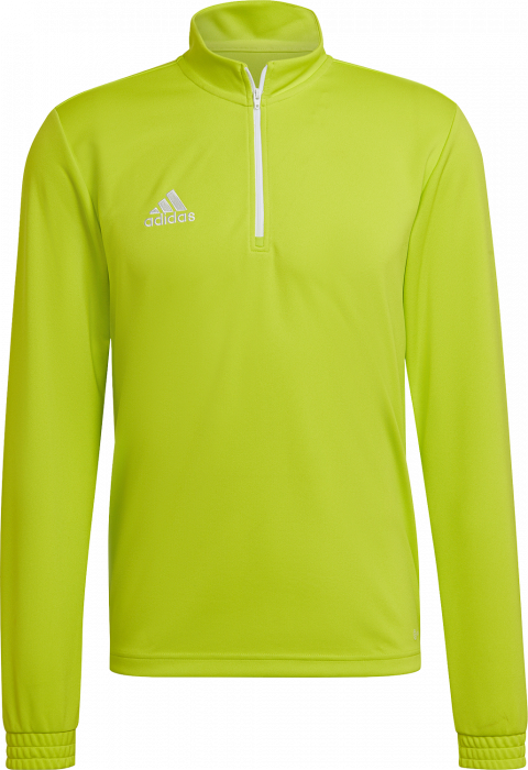 Adidas - Entrada 22 Træning Top With Half Zip - Semi Sol & bianco