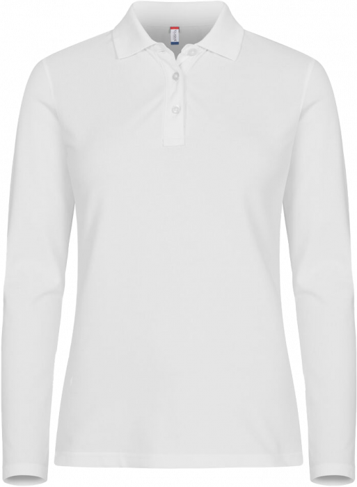 Clique - Stretch Premium Longsleeve Polo Women - Vit