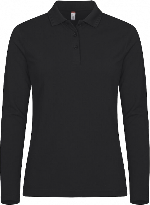 Clique - Manhattan Polo Longsleeve Women - Svart