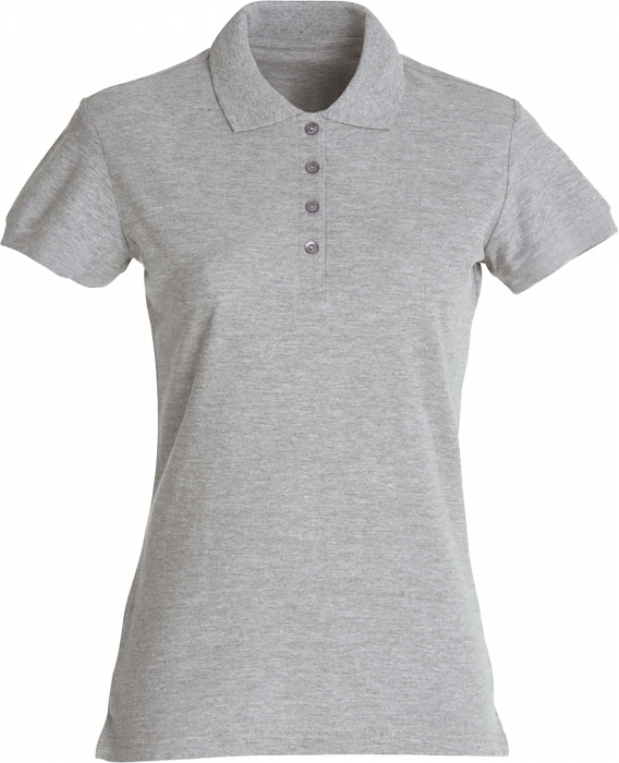 Clique - Basic Polo Dame - Grey melange