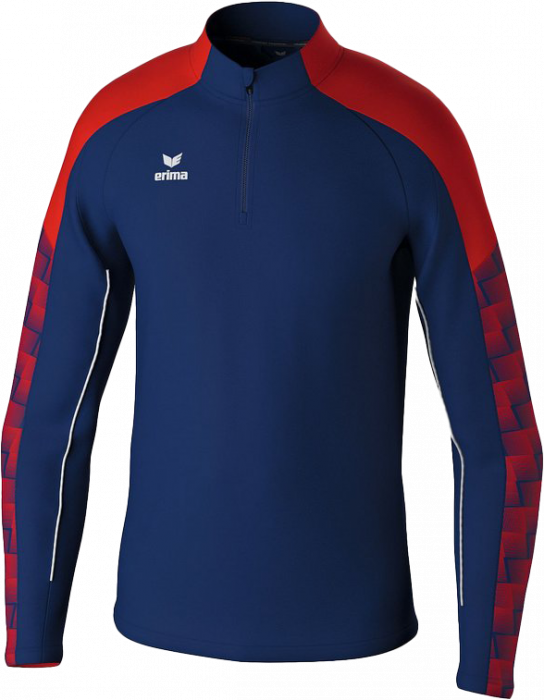 Erima - Evo Star Training Top Half Zip - New Navy & rød