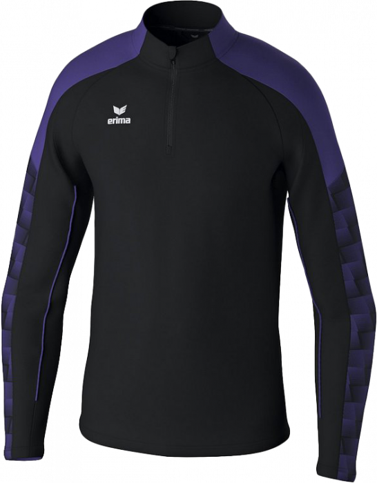 Erima - Evo Star Training Top Half Zip - Czarny & szkarłat