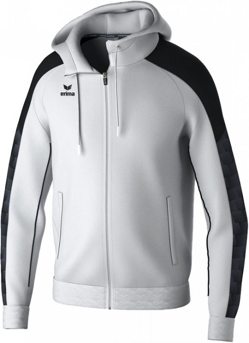 Erima - Evo Star Training Jacket With Hood - Biały & czarny