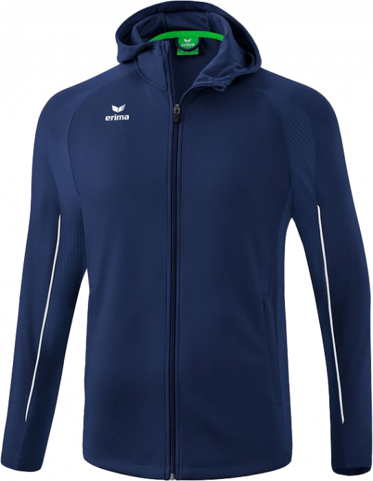 Erima - Ligs Star Traning Jacket With Hood - New Navy & blanc