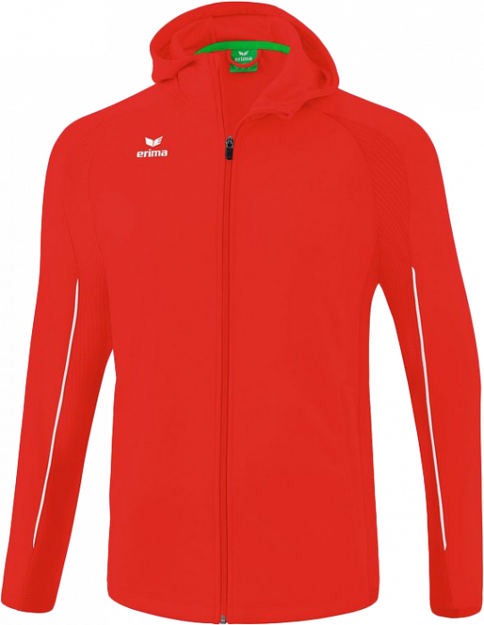 Erima - Ligs Star Traning Jacket With Hood - Vermelho & branco