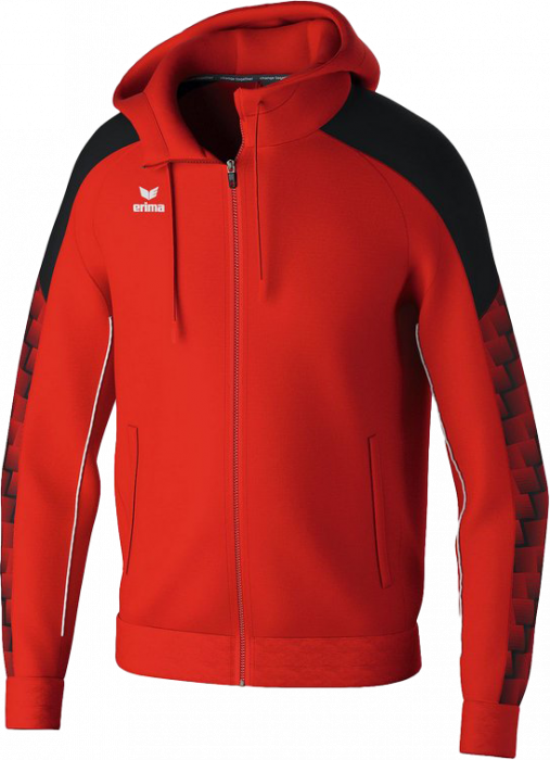 Erima - Evo Star Training Jacket With Hood - Vermelho & preto