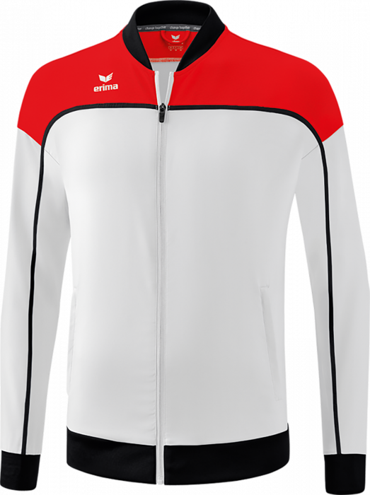 Erima - Change Presentaion Jacket - Blanco & rojo