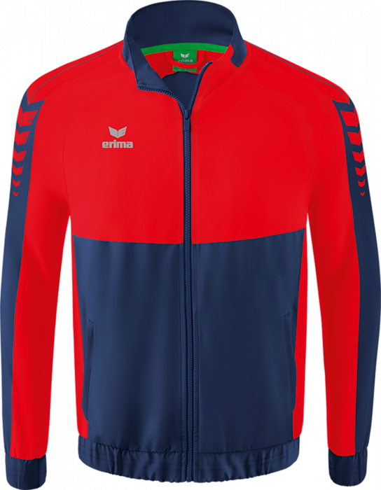 Erima - Six Wings Presentation Jacket - New Navy & rojo