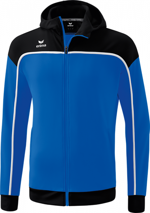 Erima - Change Training Jacket With Hood - New Royal & czarny