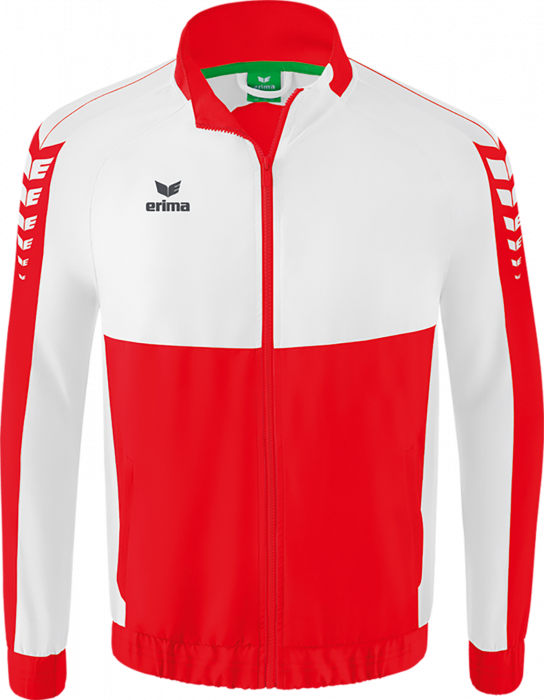 Erima - Six Wings Presentation Jacket - Vermelho & branco