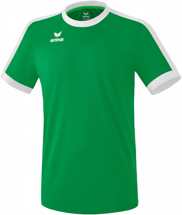 Erima - Retro Star Jersey - Emerald & white