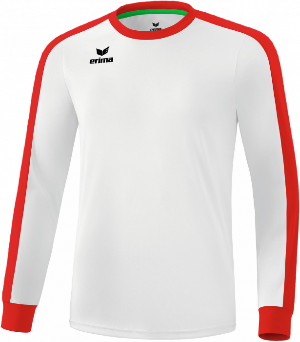 Erima - Retro Star Longsleeve Jersey - Blanc & ruby red