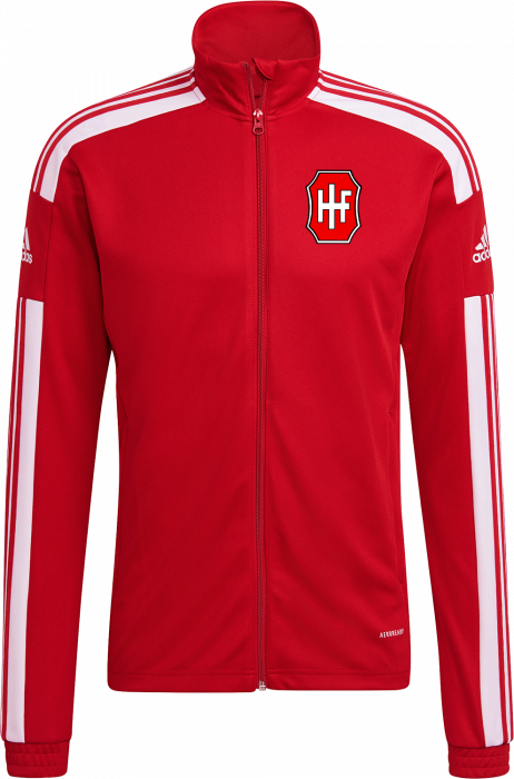 Adidas - Hifh Overdel Med Full Zip Voksen - Rød & hvid