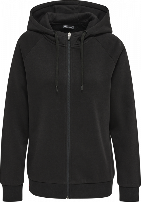 Hummel - Red Heavy Hoodie With Zip Women - Nero