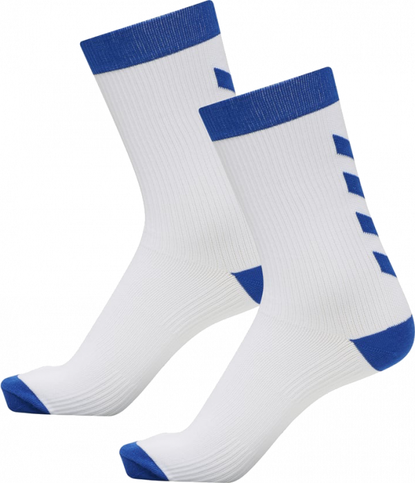 Hummel - Performance Sokker 2-Pack - White & true blue