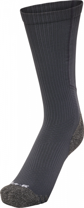 Hummel - Pro Training Socks High - Asphalt & blanc