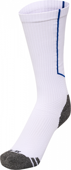 Hummel - Pro Training Socks High - Biały & true blue