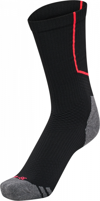 Hummel - Pro Training Socks Low - Noir & diva pink