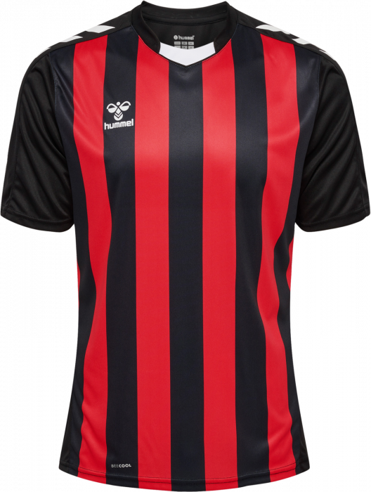 Hummel - Core Xk Striped Jersey - Black & true red