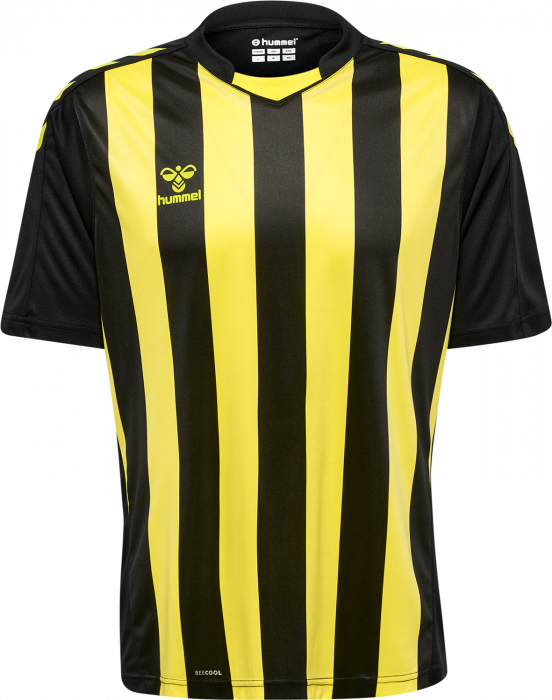 Hummel - Core Xk Striped Jersey Jr - Czarny & yellow