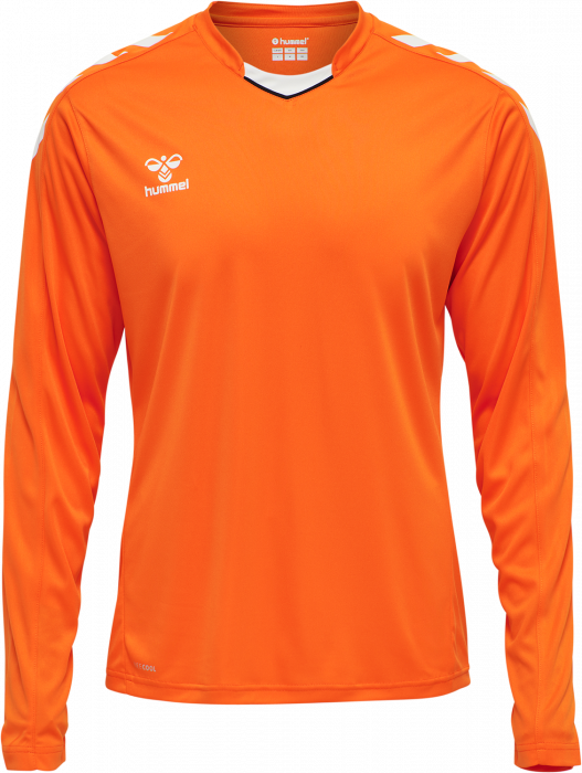 Hummel - Core Xk Poly Jersey Long - Orange & vit