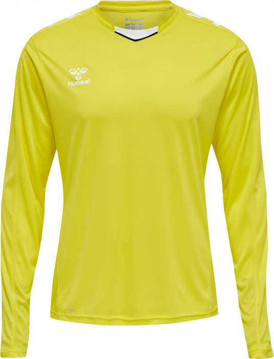 Hummel - Core Xk Poly Jersey Long - Blazing Yellow & branco