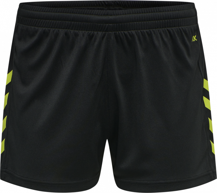 Hummel - Core Xk Dame Shorts - Sort & lime