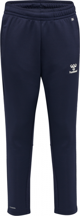 Hummel - Core Xk Poly Training Pants Kids - Marine & weiß