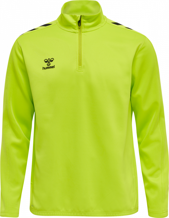 Hummel - Core Xk Half Zip Trøje - Lime & sort