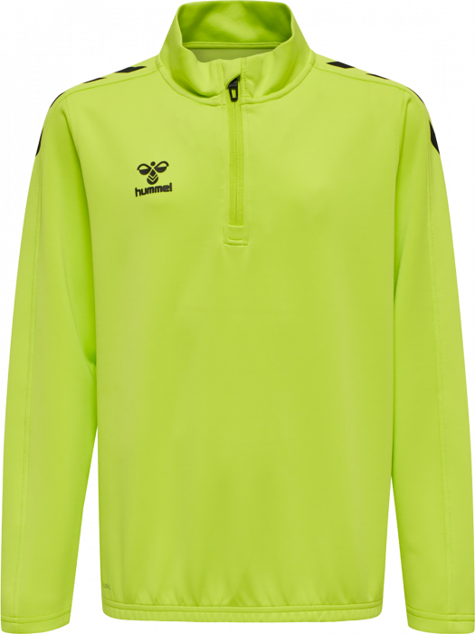 Hummel - Core Xk Half Zip Sweater Jr - Lime & noir